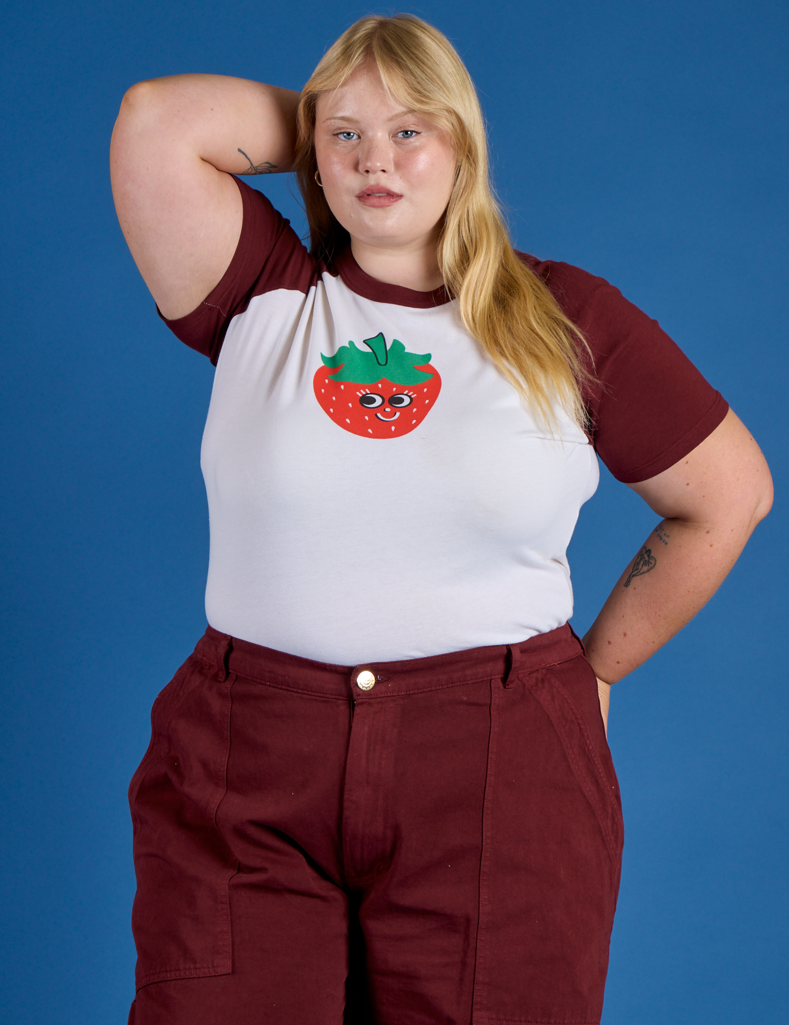 Produce Raglan Tee - Strawberry