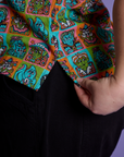 *PRE-ORDER* Halloween Icons Pantry Button-Up