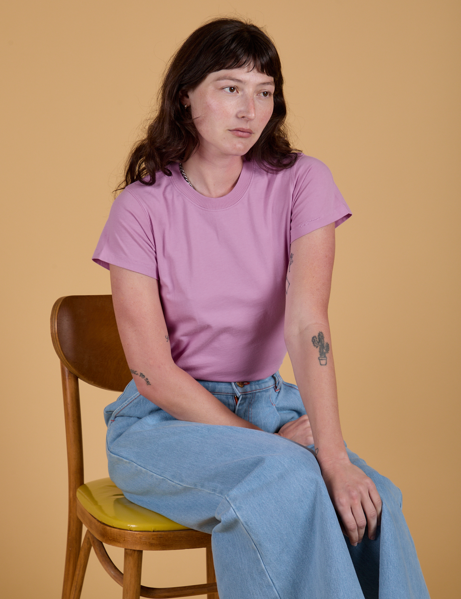 The Organic Vintage Tee - Lilac Purple