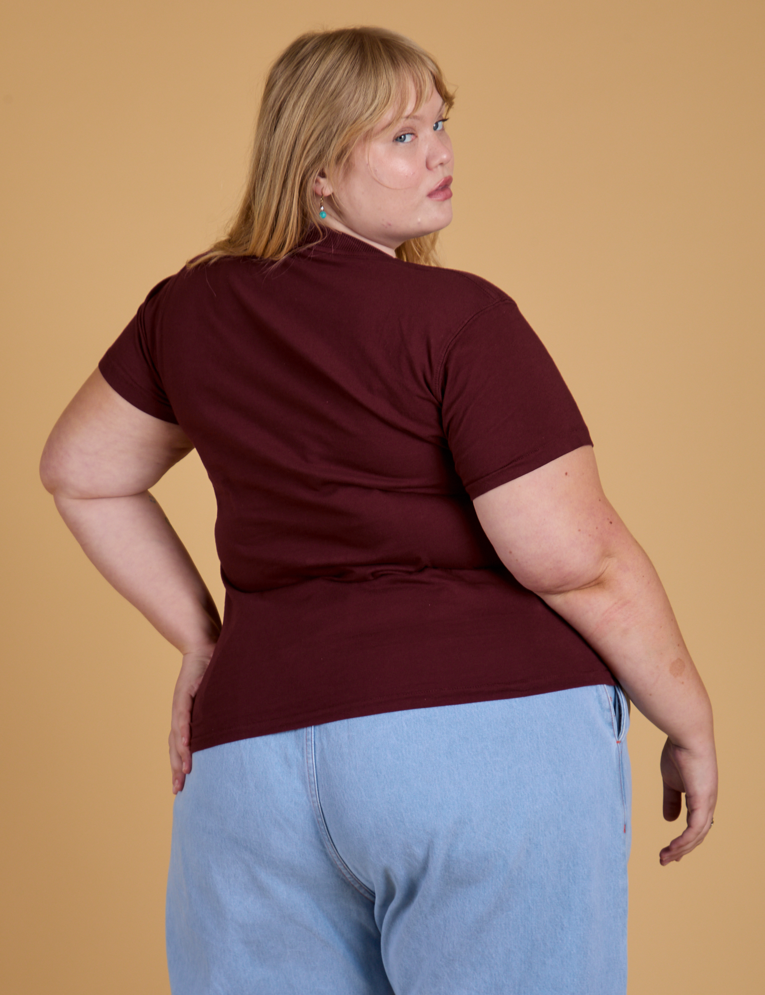 The Organic Vintage Tee - Red Wine