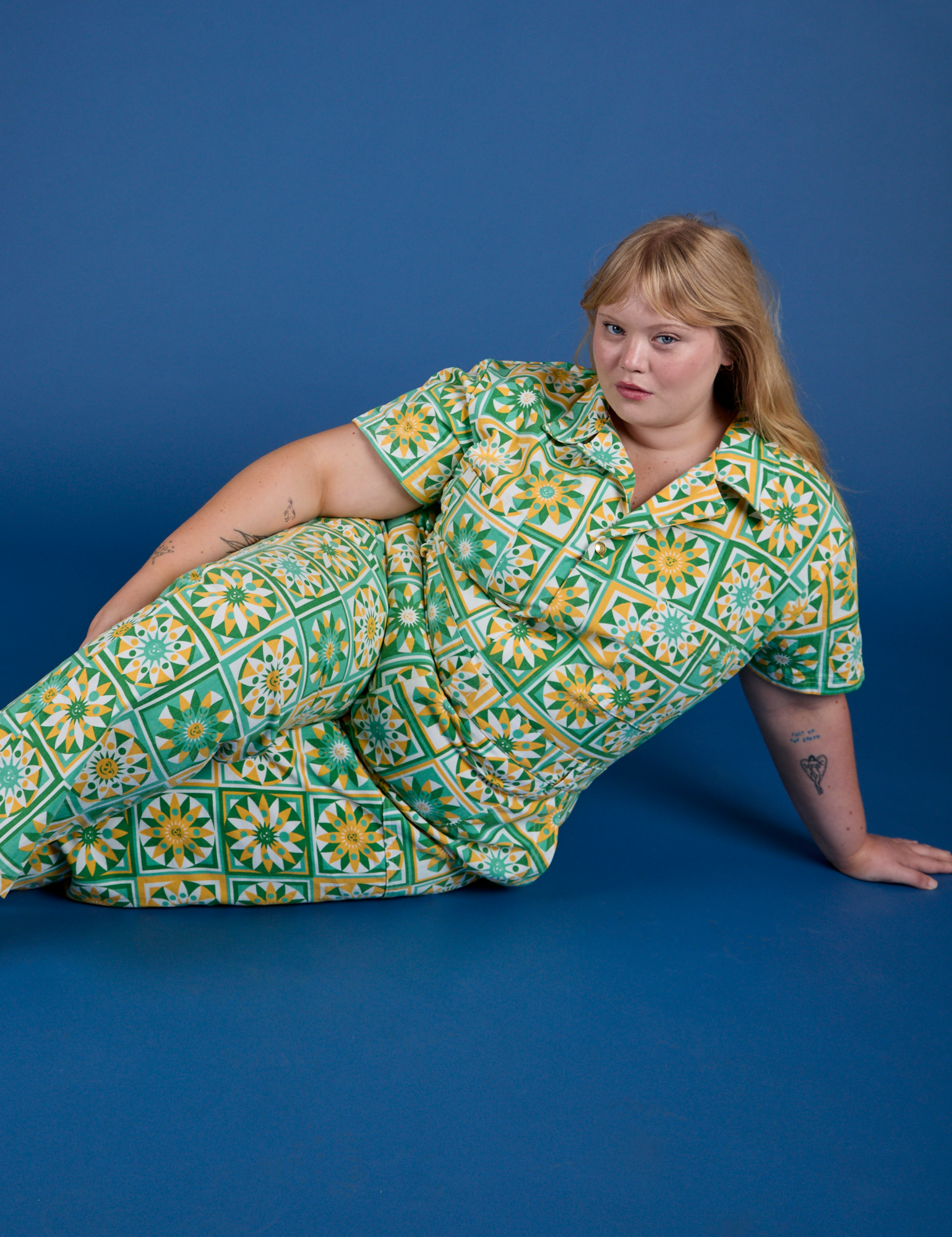 Spring Quilt Print Jumpsuit