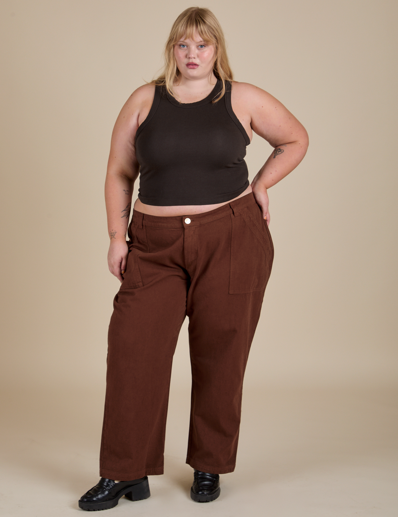 Racerback Tank - Espresso Brown