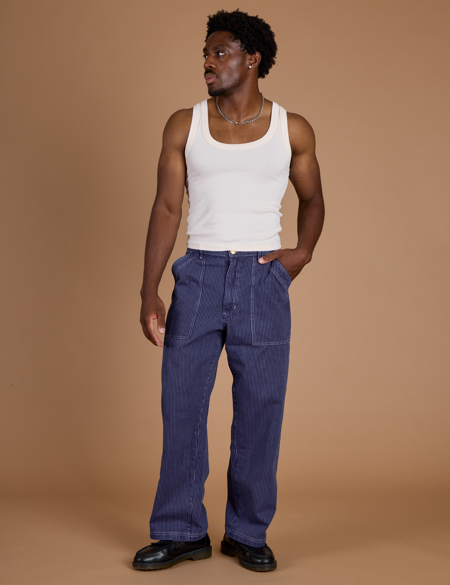 Railroad Denim Work Pants - Faded Grape Overdye