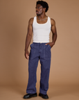 Railroad Denim Work Pants - Faded Grape Overdye