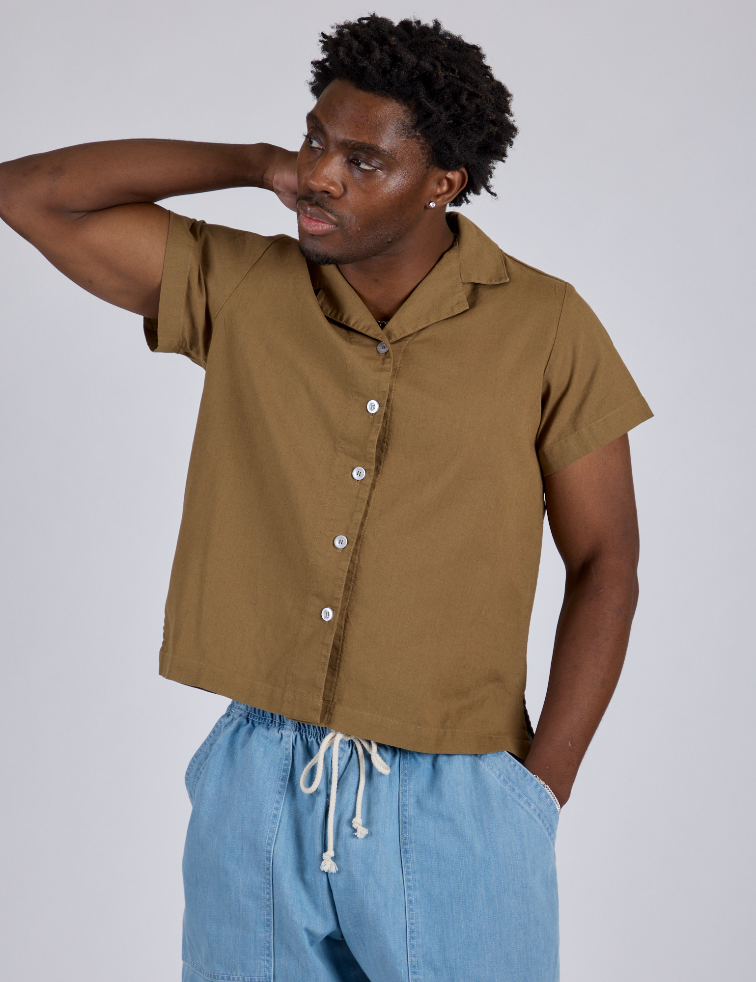 Pantry Button-Up - Desert Brown