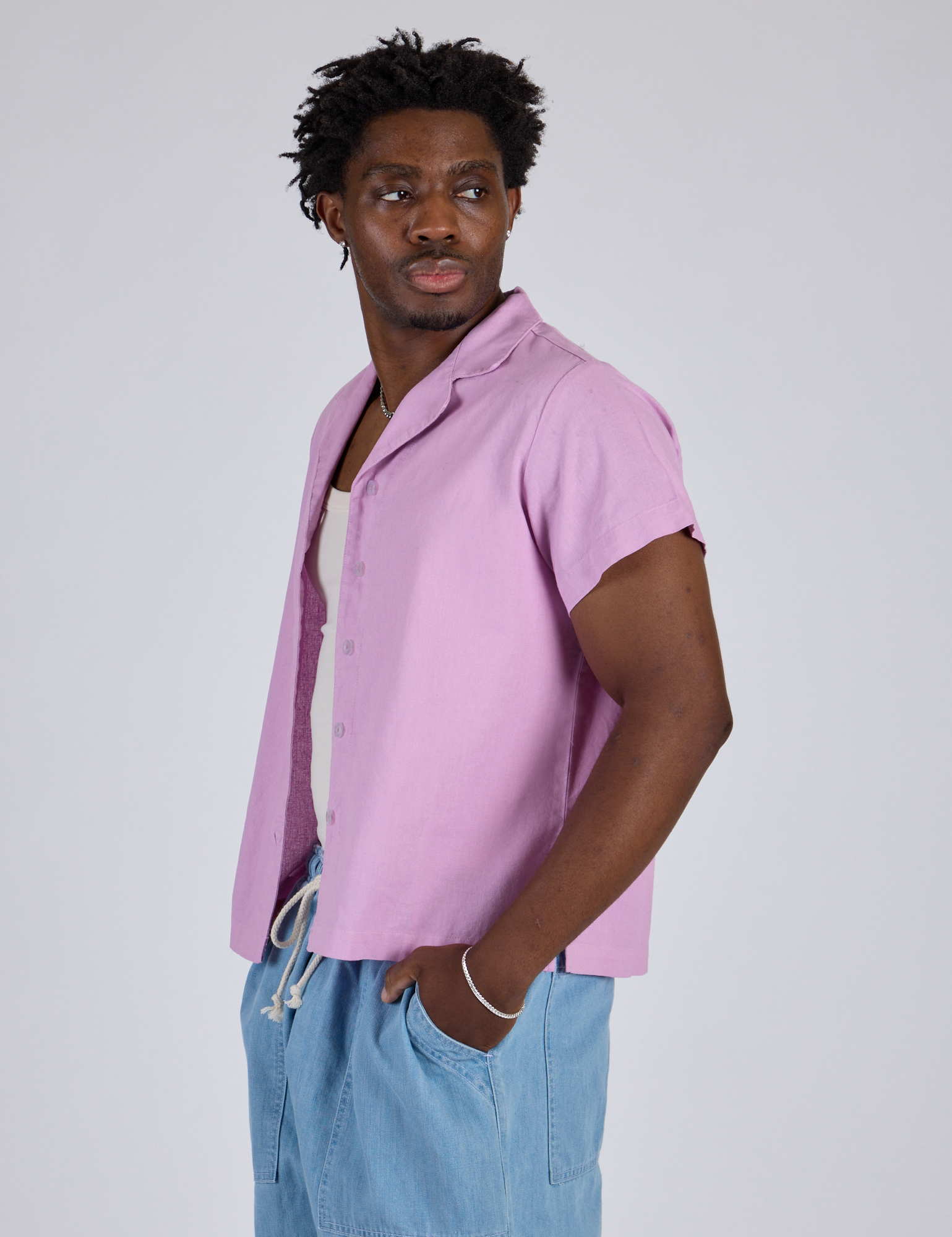 Pantry Button-Up - Lilac Purple