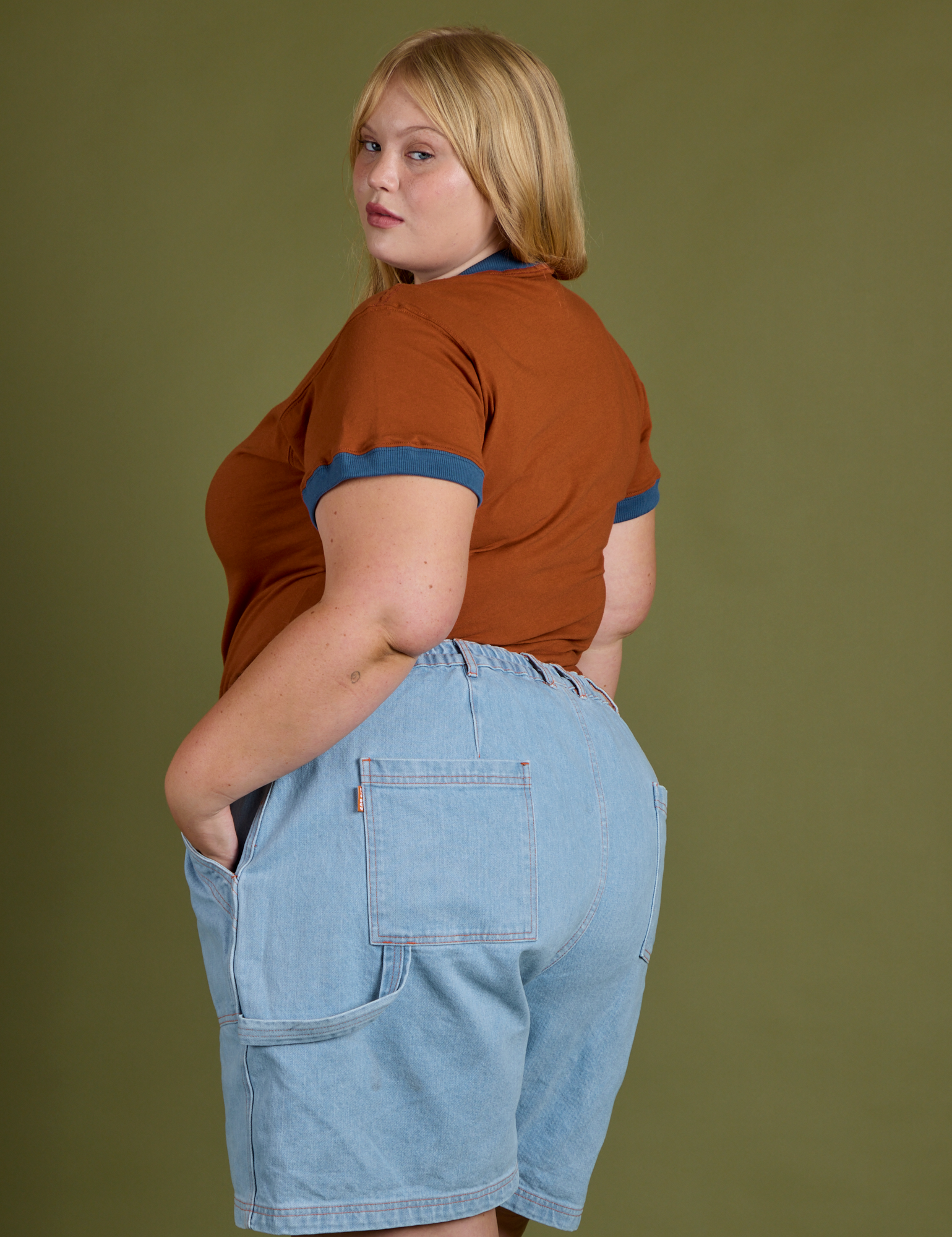 Vintage Ringer Tee - Burnt Terracotta