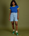 Vintage Ringer Tee - Royal Blue
