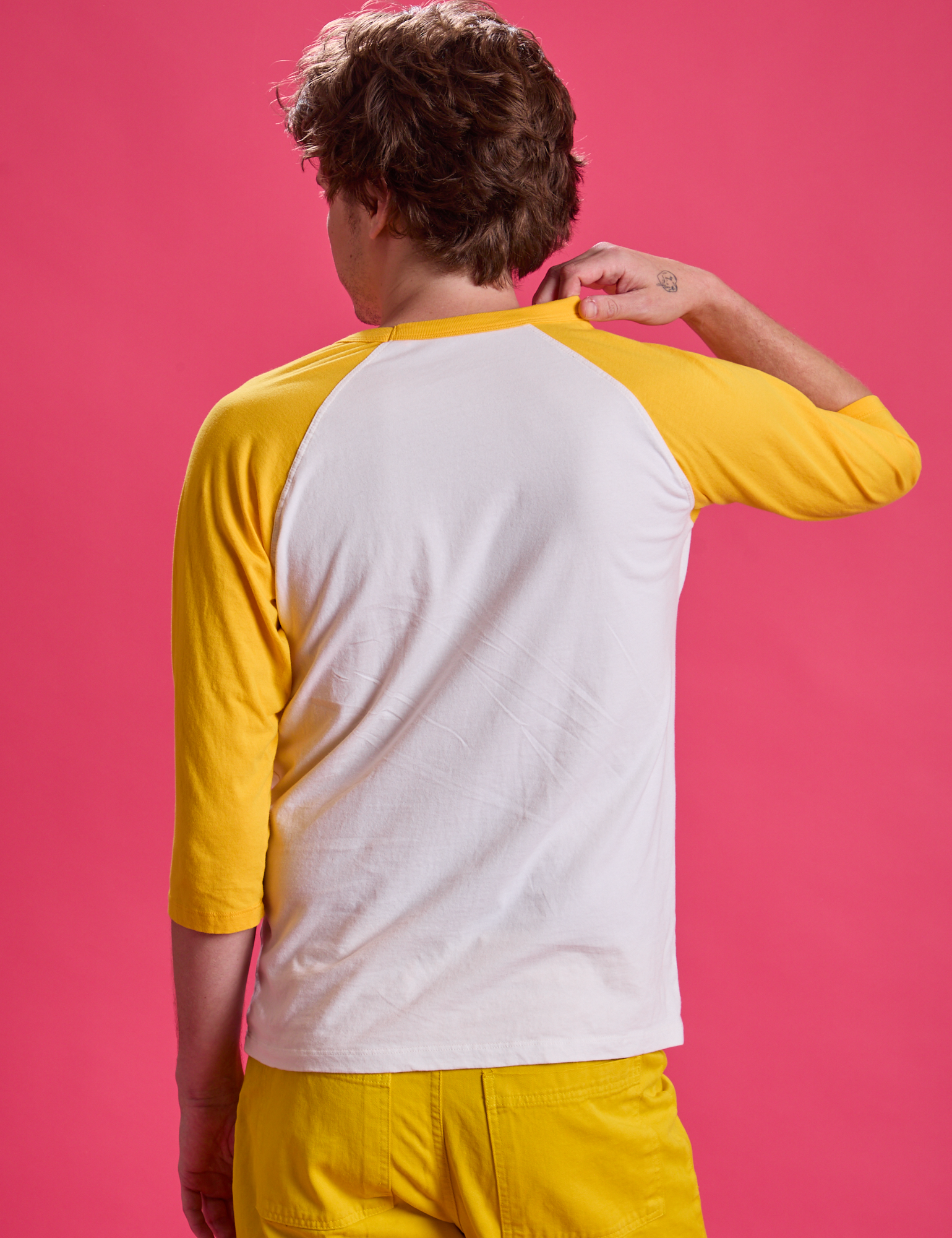 Taxi Raglan Tee in Toronto back view on Quinn