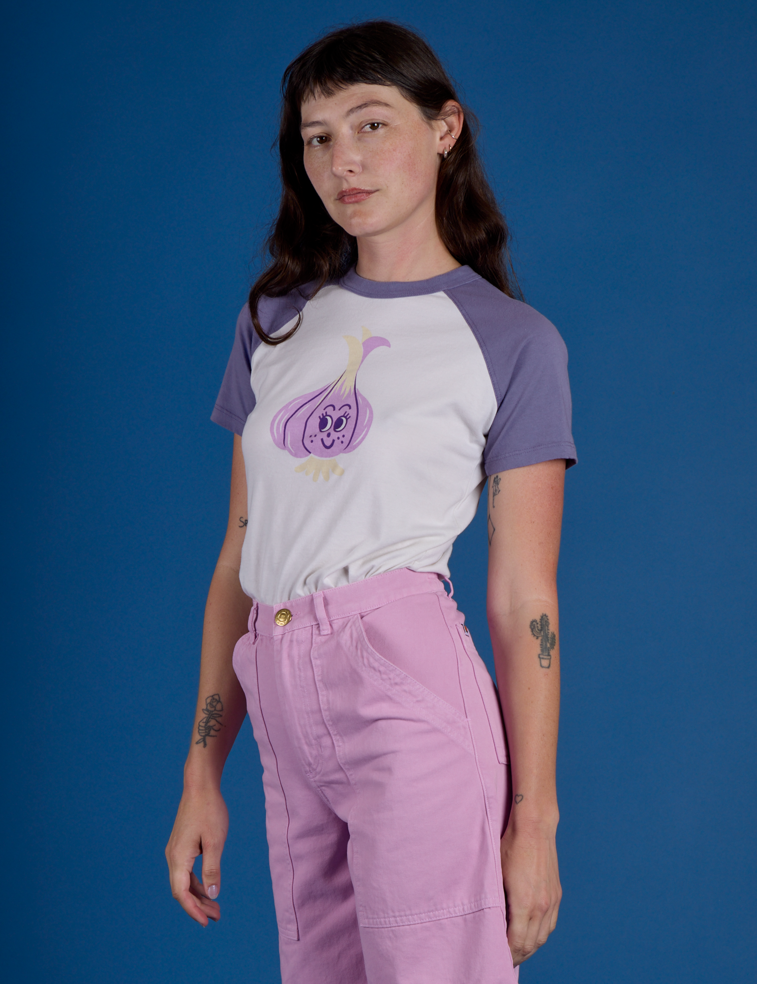 Produce Raglan Tee - Garlic