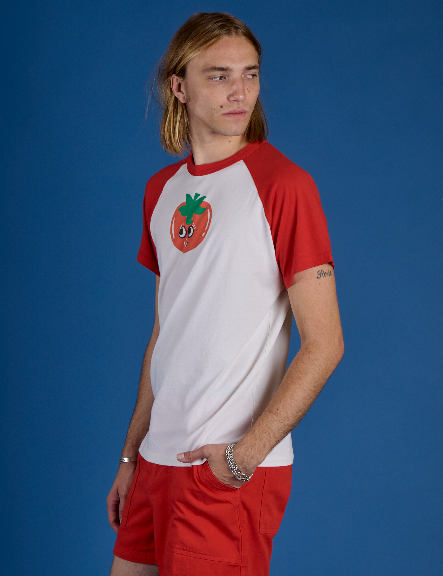 Produce Raglan Tee - Tomato