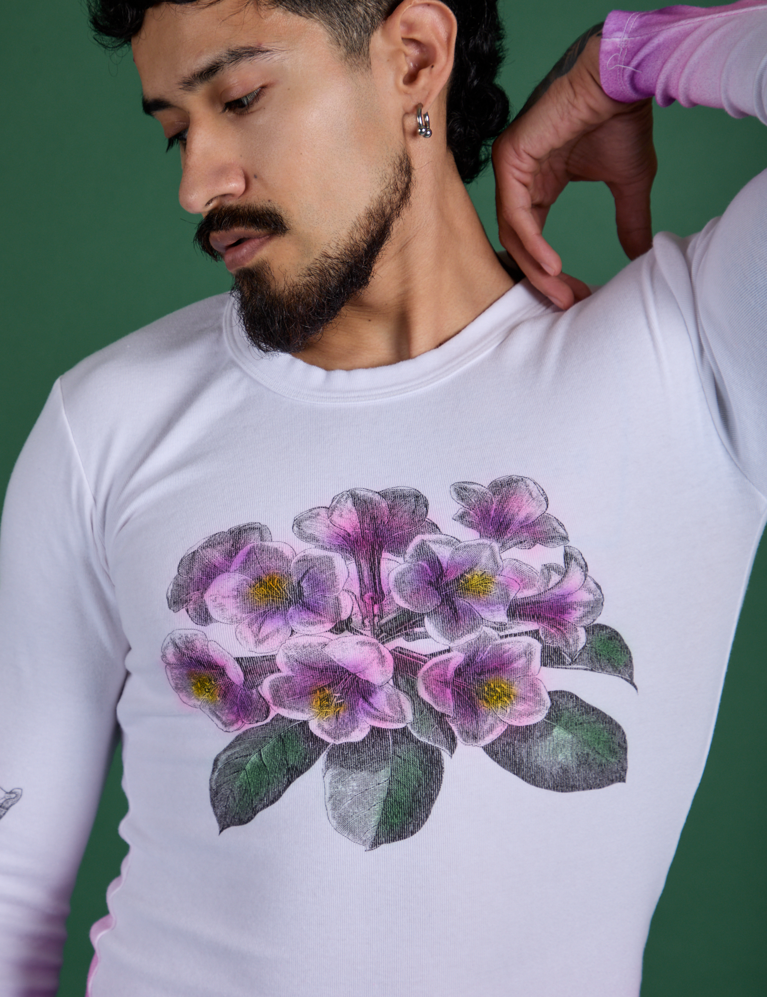 Floral Long Sleeve Baby Tee - Pink – BIG BUD PRESS