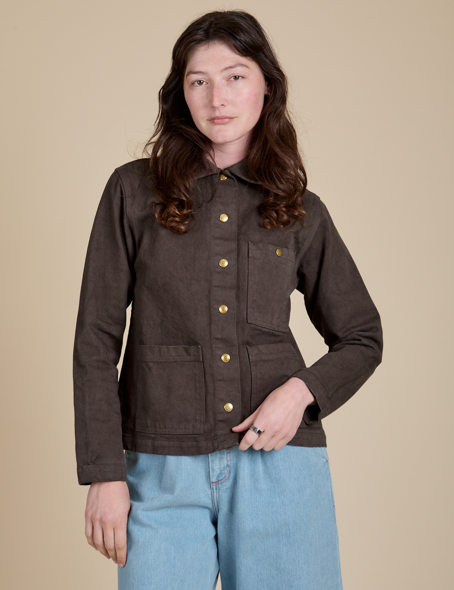Denim Work Jacket - Espresso Brown – BIG BUD PRESS