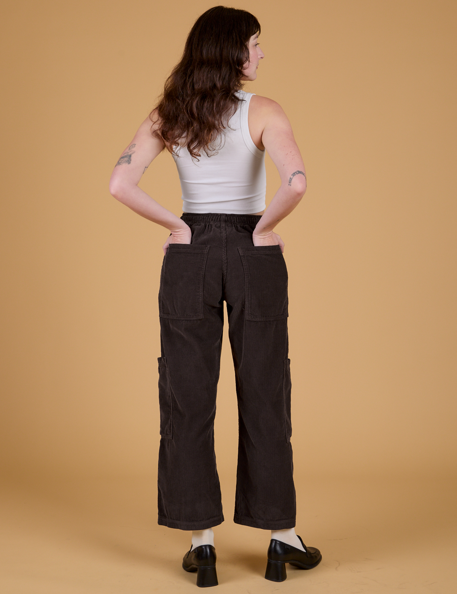 Corduroy Drop Pocket Cargo Pants - Espresso Brown – BIG BUD PRESS