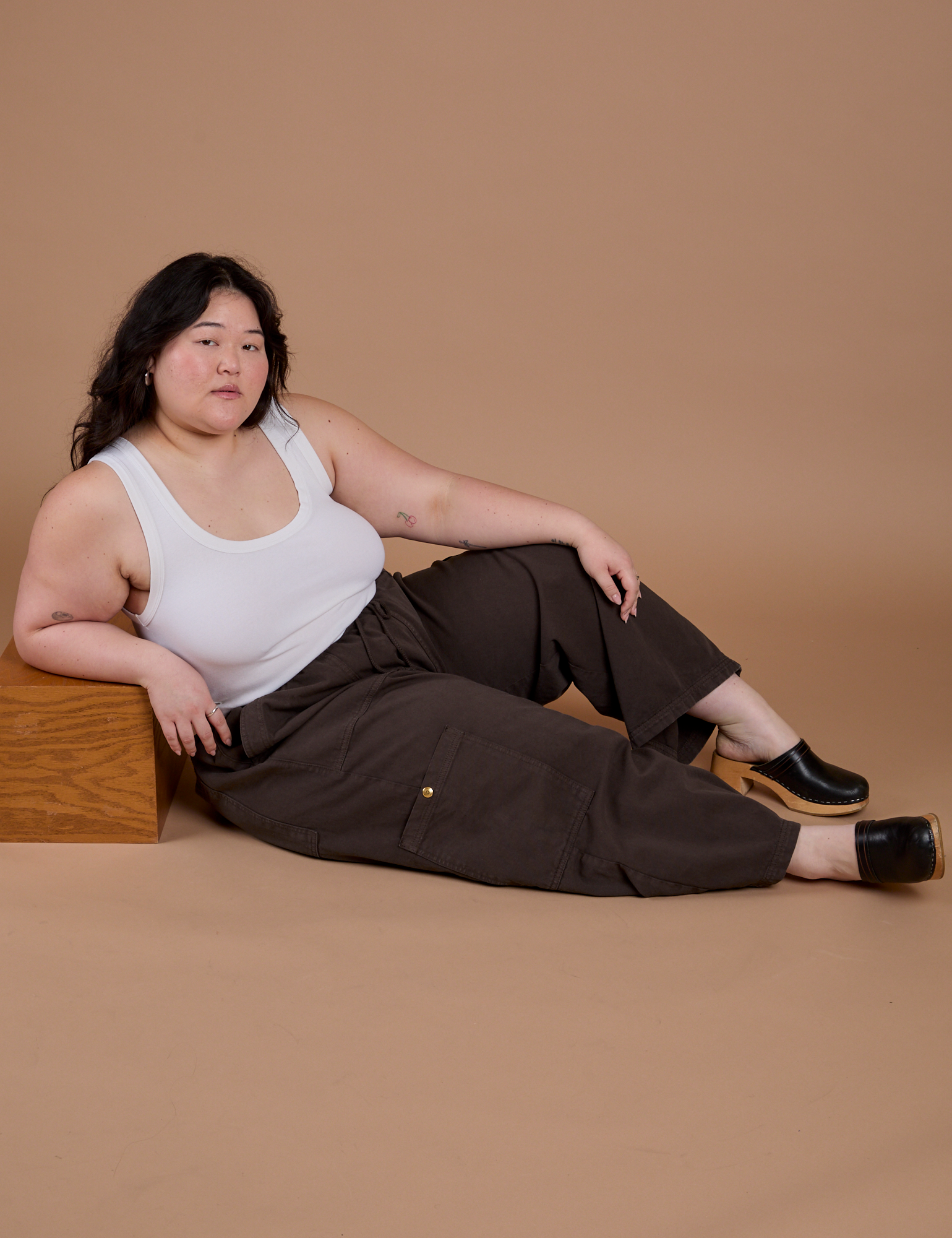 Drop Pocket Cargo Pants - Espresso Brown