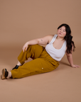 Drop Pocket Cargo Pants - Spicy Mustard