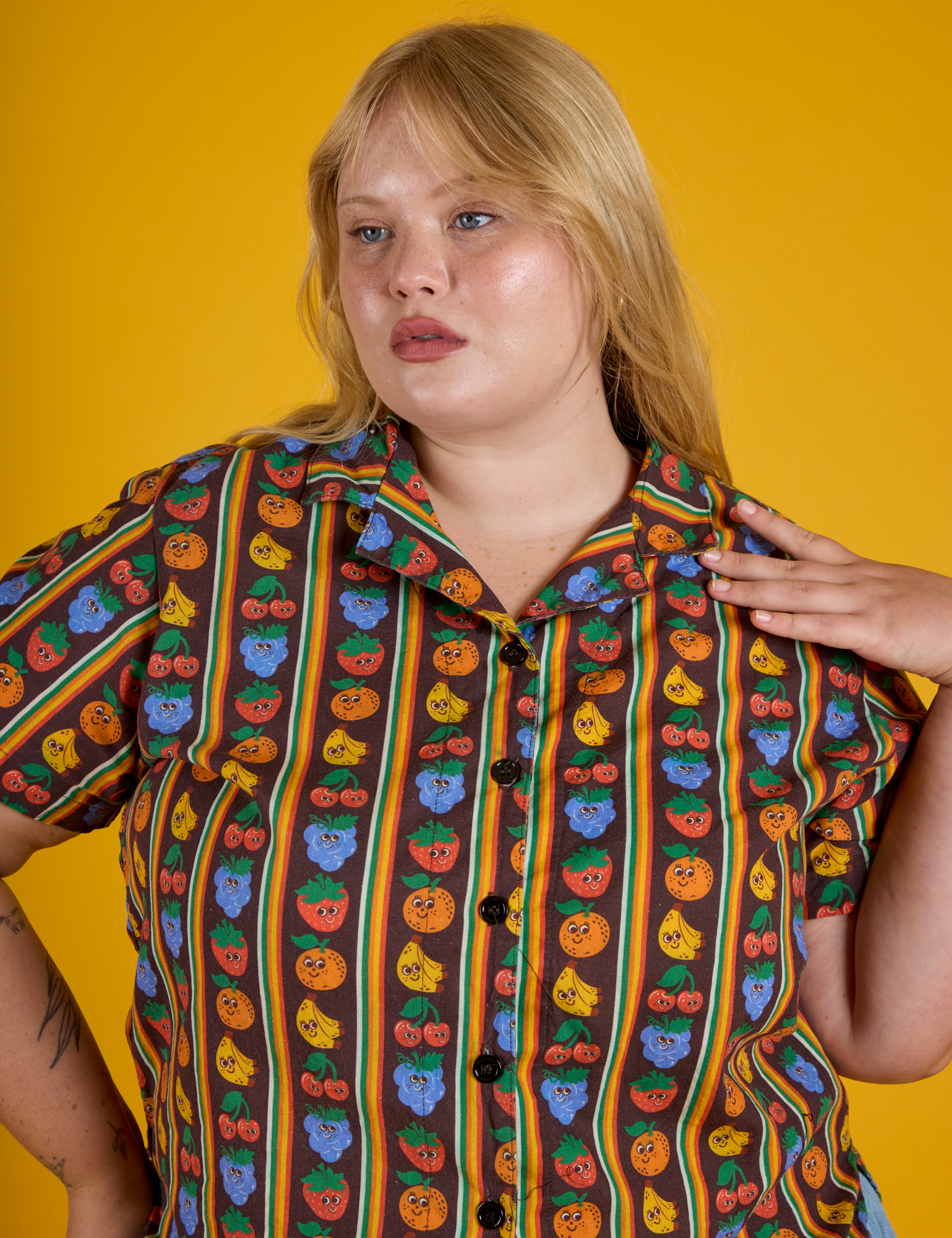 Fruit Fantasy Pantry Button-Up