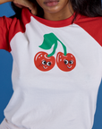 Produce Raglan Tee - Cherry