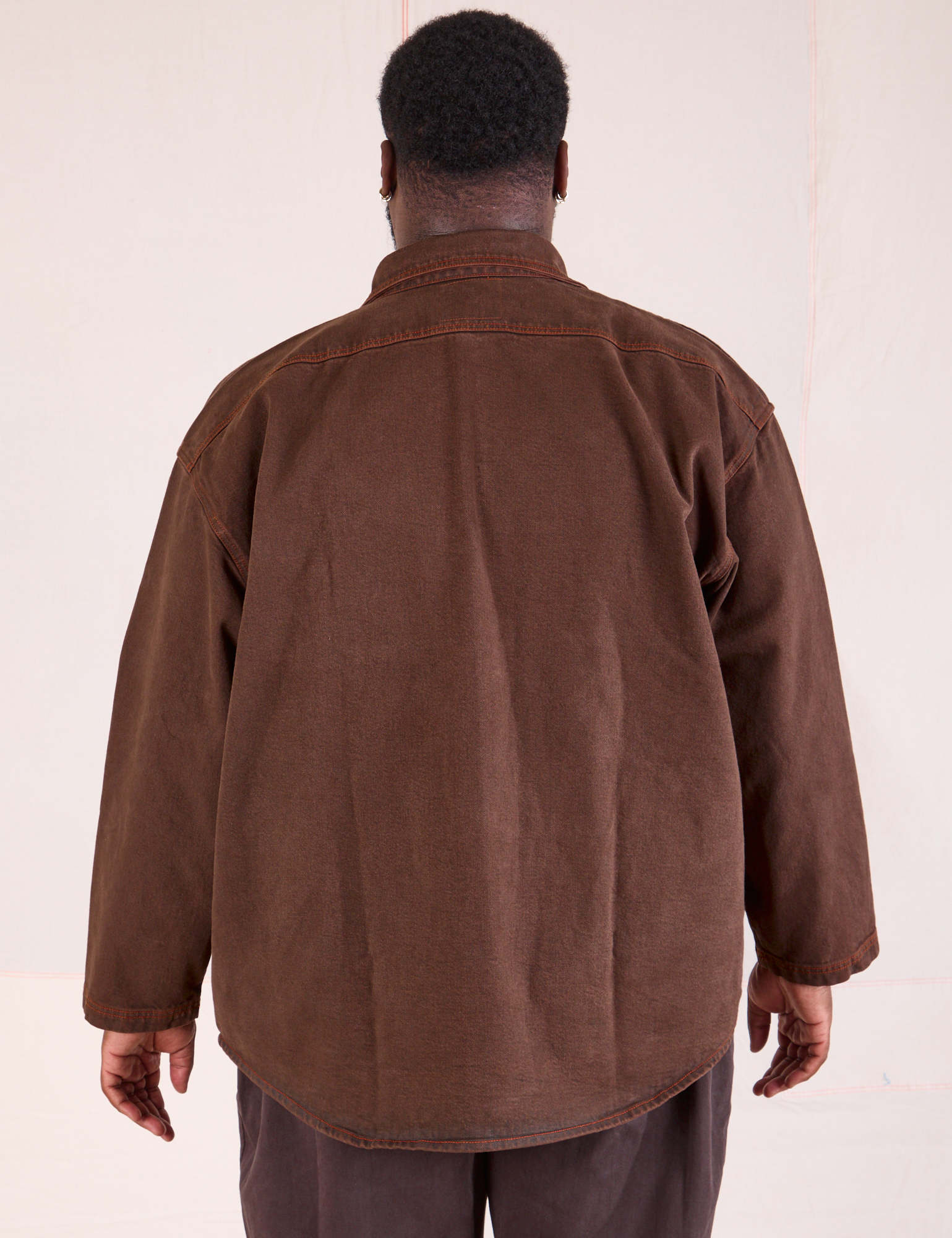 Overdyed Denim Overshirt - Fudge