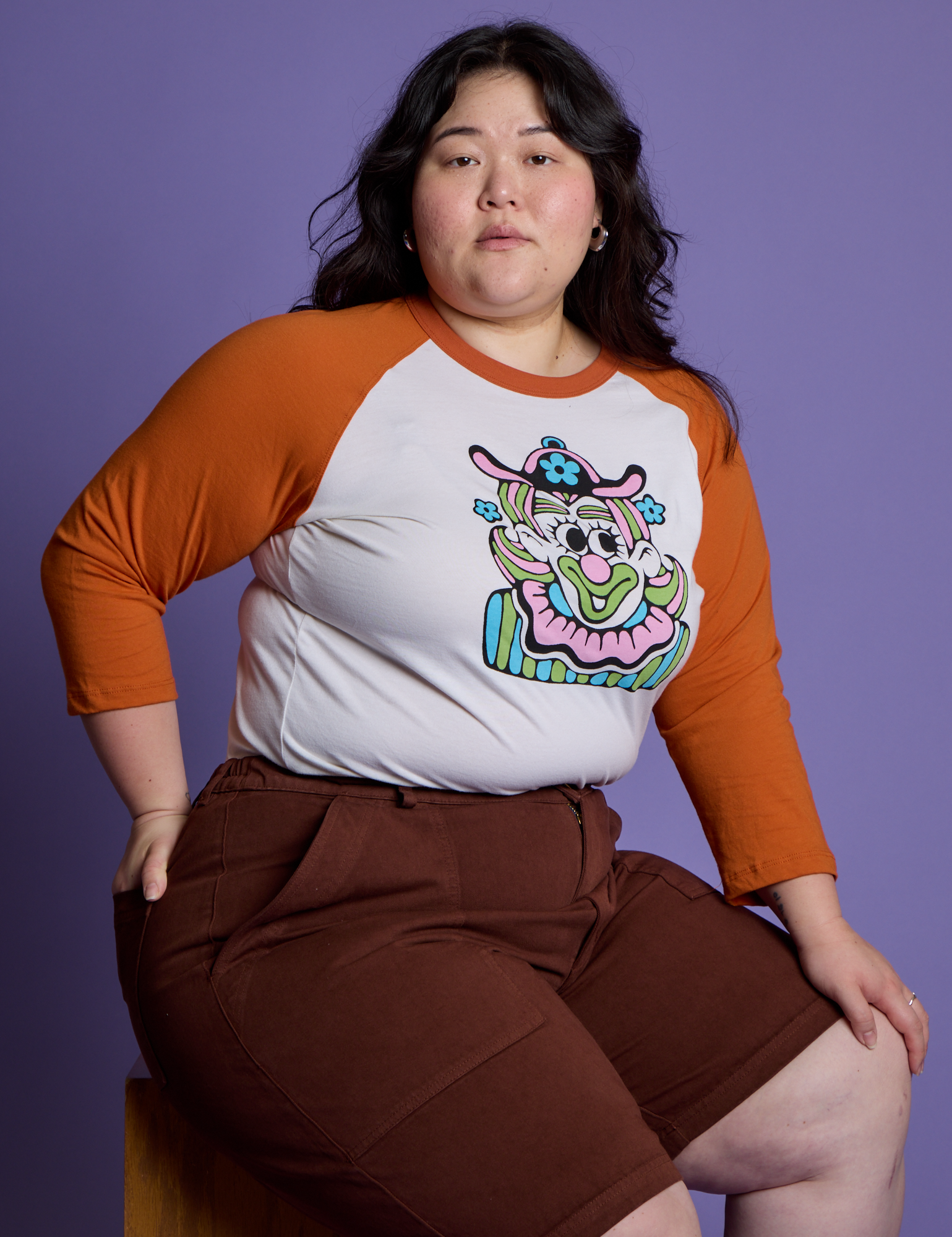 *PRE-ORDER* Halloween Raglan Tee - Clown