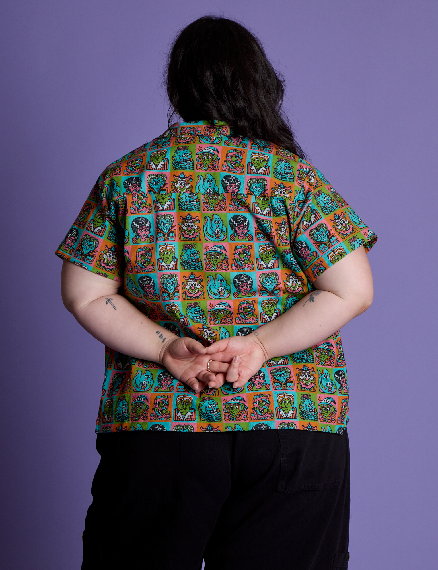 *PRE-ORDER* Halloween Icons Pantry Button-Up