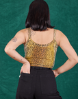 Back view of Leopard Cami on Betty