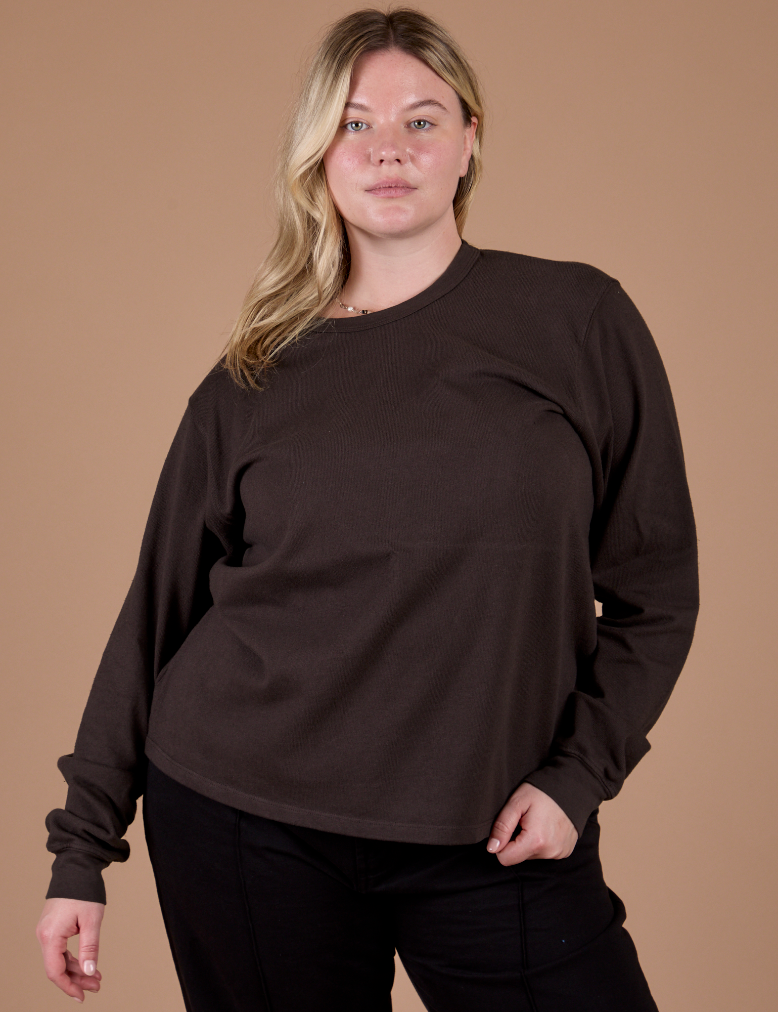 Long Sleeve Burly Tee - Espresso Brown