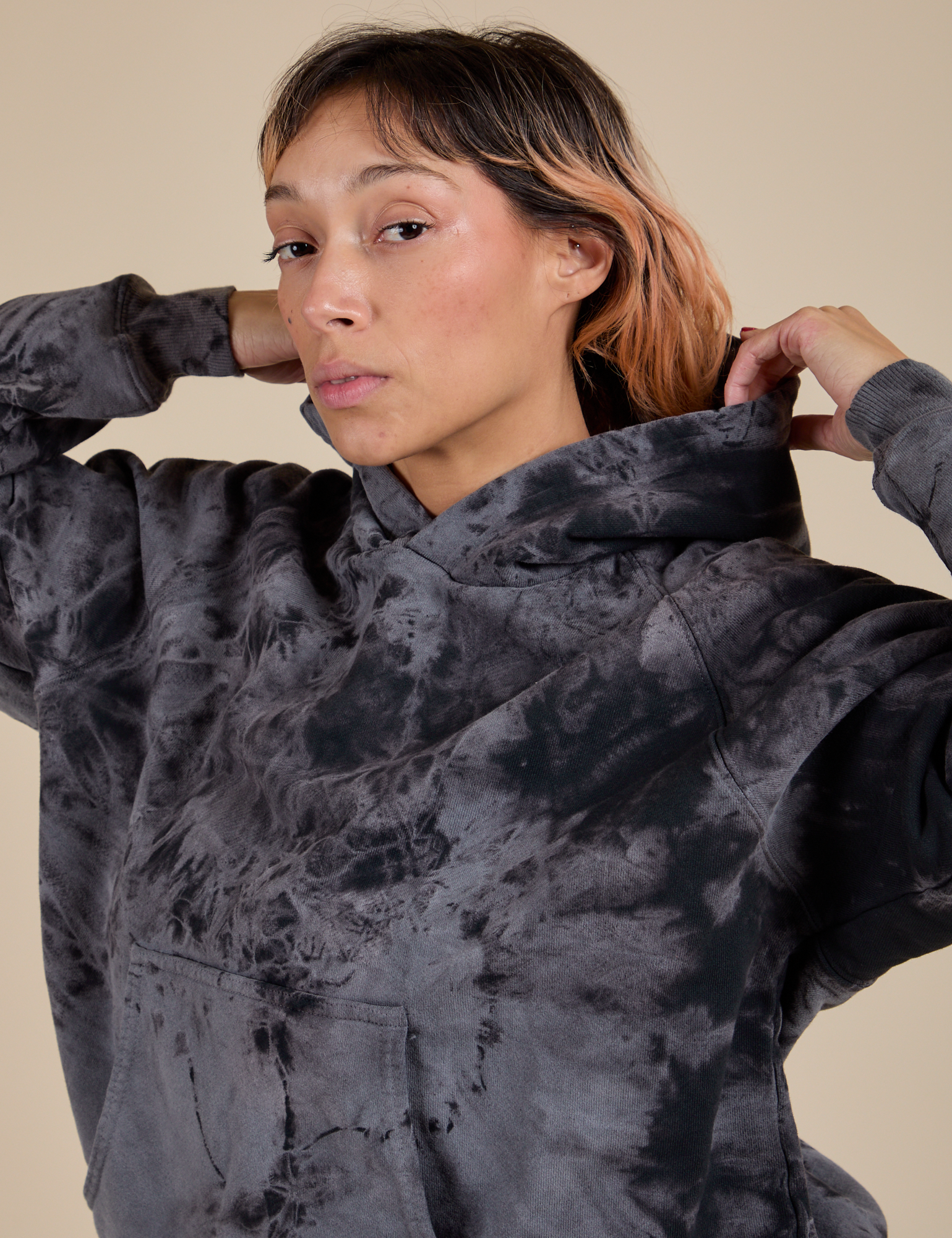 Heavyweight Oversized Hoodie - Black Magic Waters