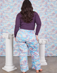 Back view of Western Pants in Cloud Kingdom on Ashley