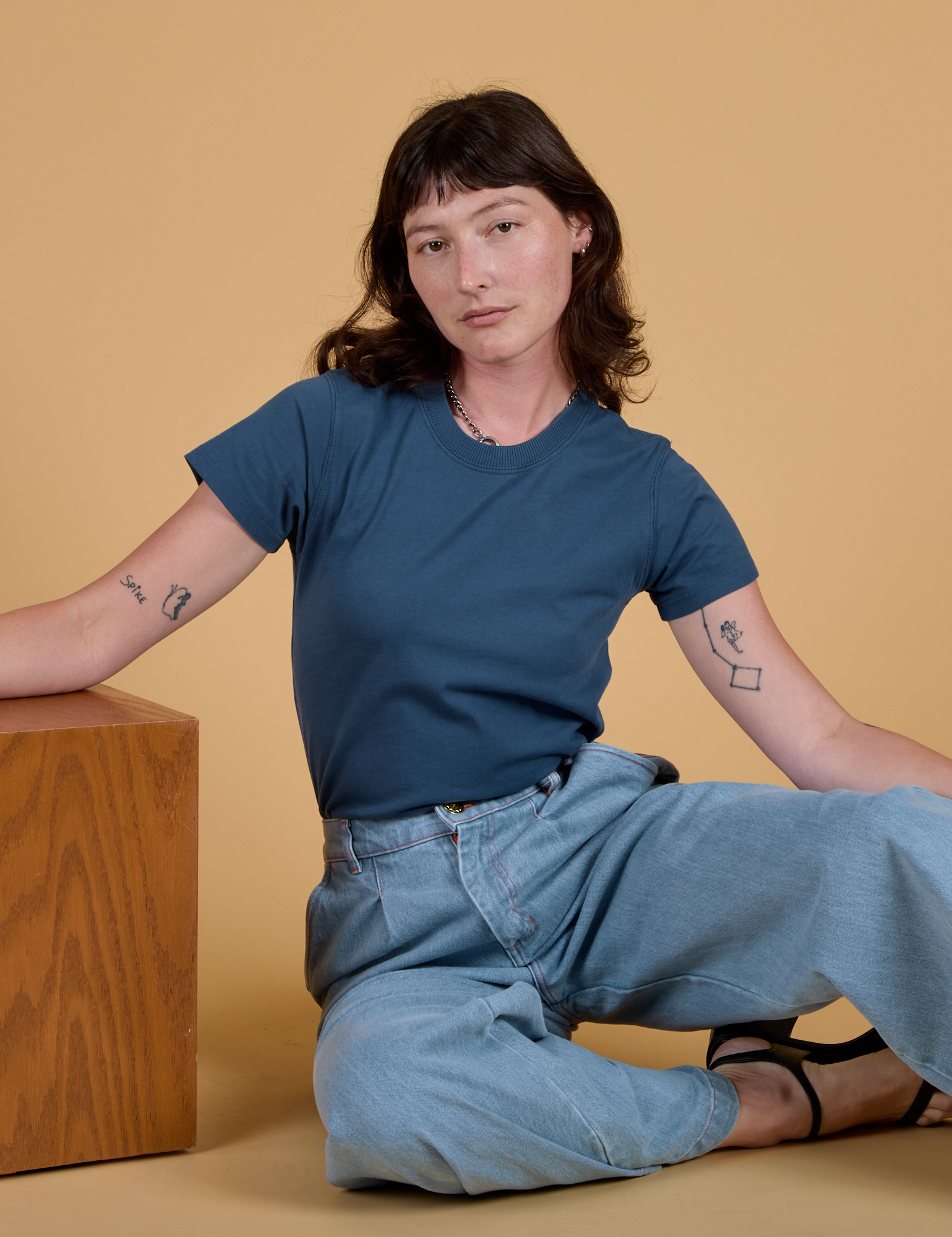 The Organic Vintage Tee - French Blue