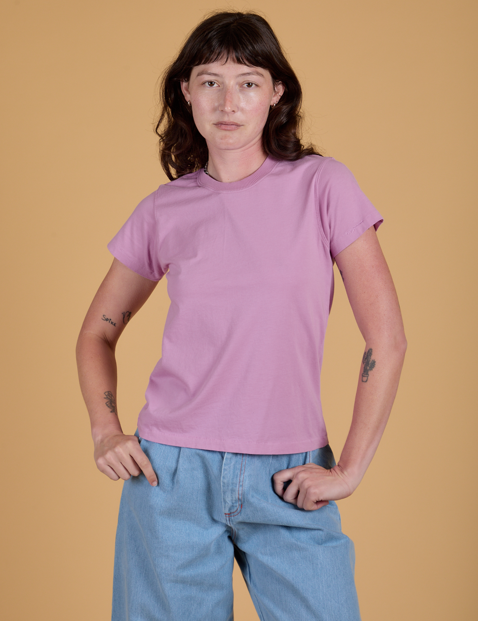The Organic Vintage Tee - Lilac Purple