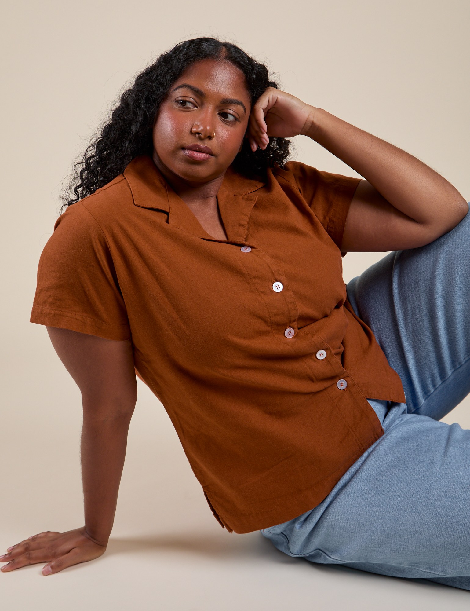 Pantry Button-Up - Burnt Terracotta – BIG BUD PRESS