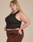 Racerback Tank - Espresso Brown
