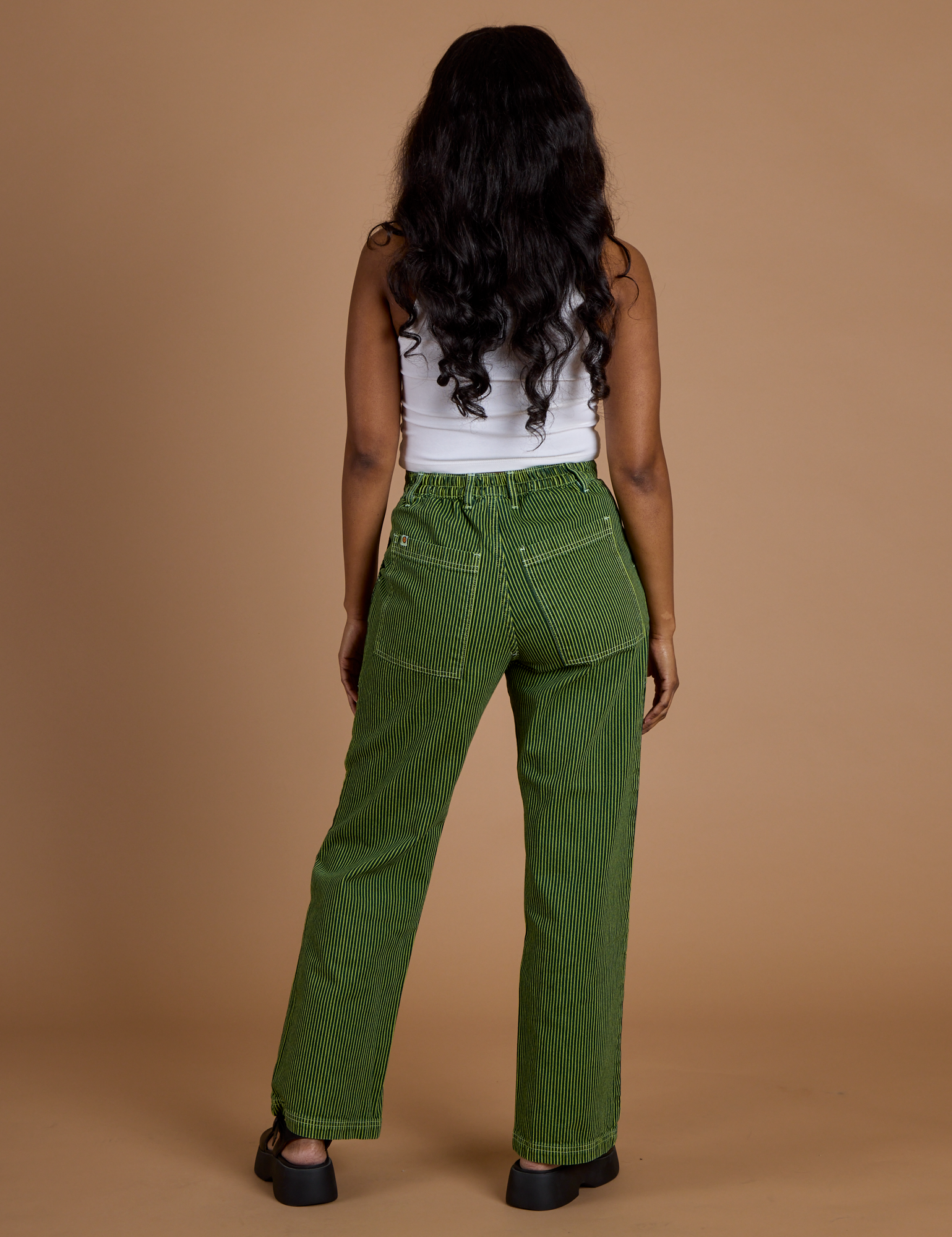 Railroad Denim Work Pants - Gross Green Overdye