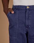 Railroad Denim Work Pants - Faded Grape Overdye