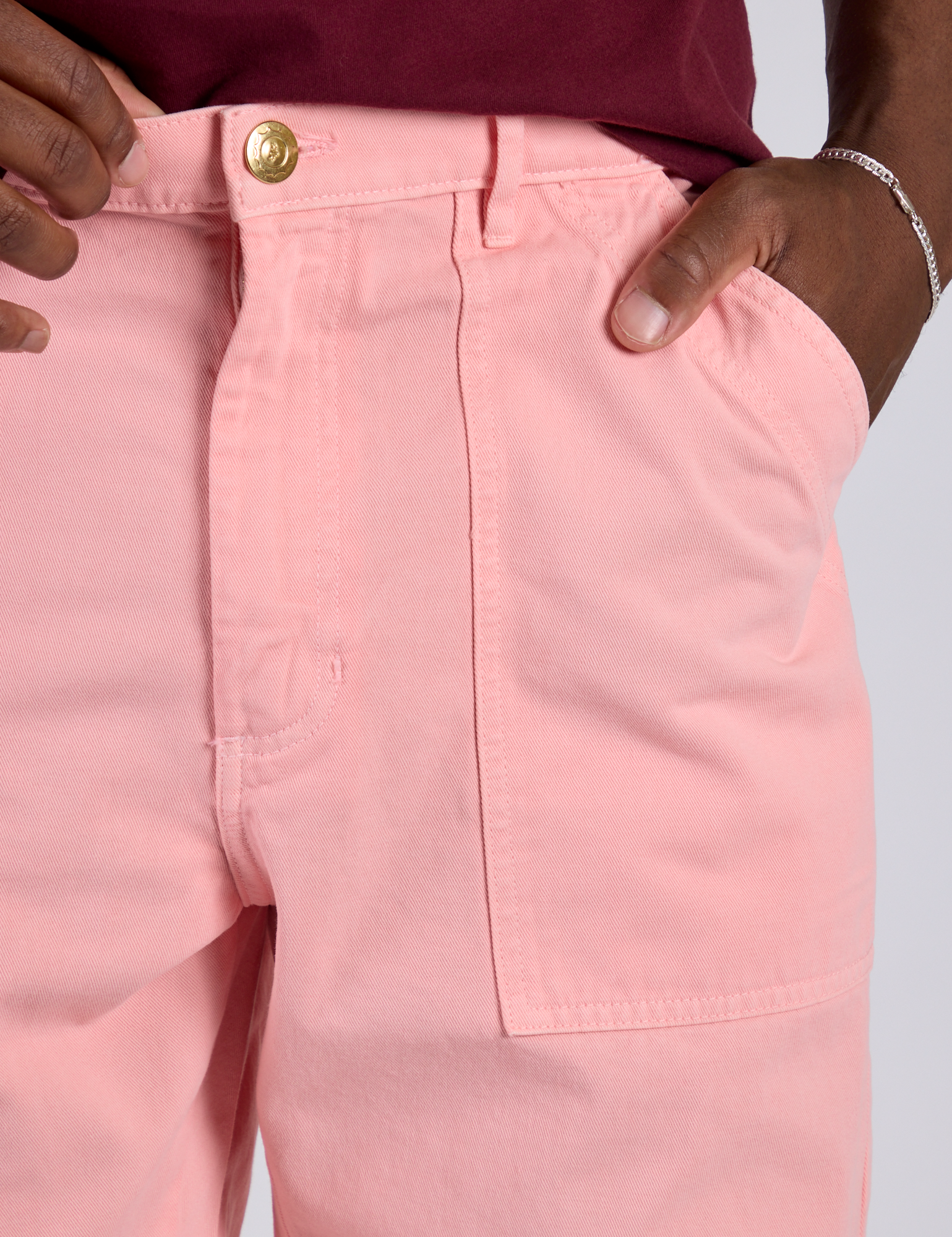 Work Pants - Baby Pink