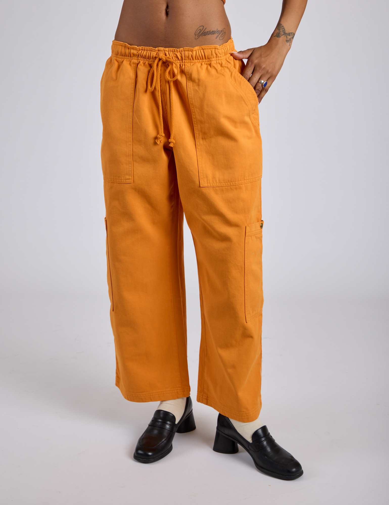 Drop Pocket Cargo Pants - Creamsicle Orange – BIG BUD PRESS
