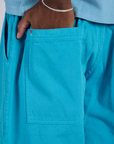 Drop Pocket Cargo Pants - Hawaiian Blue