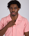 Short Sleeve Jumpsuit - Baby Pink