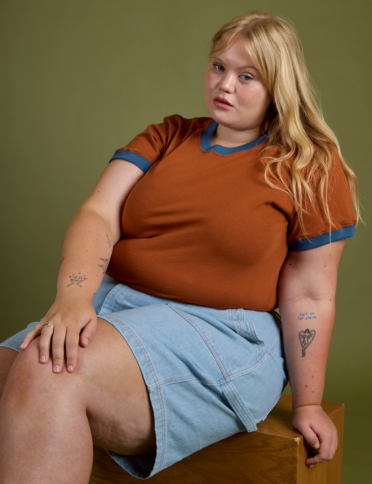 Vintage Ringer Tee - Burnt Terracotta