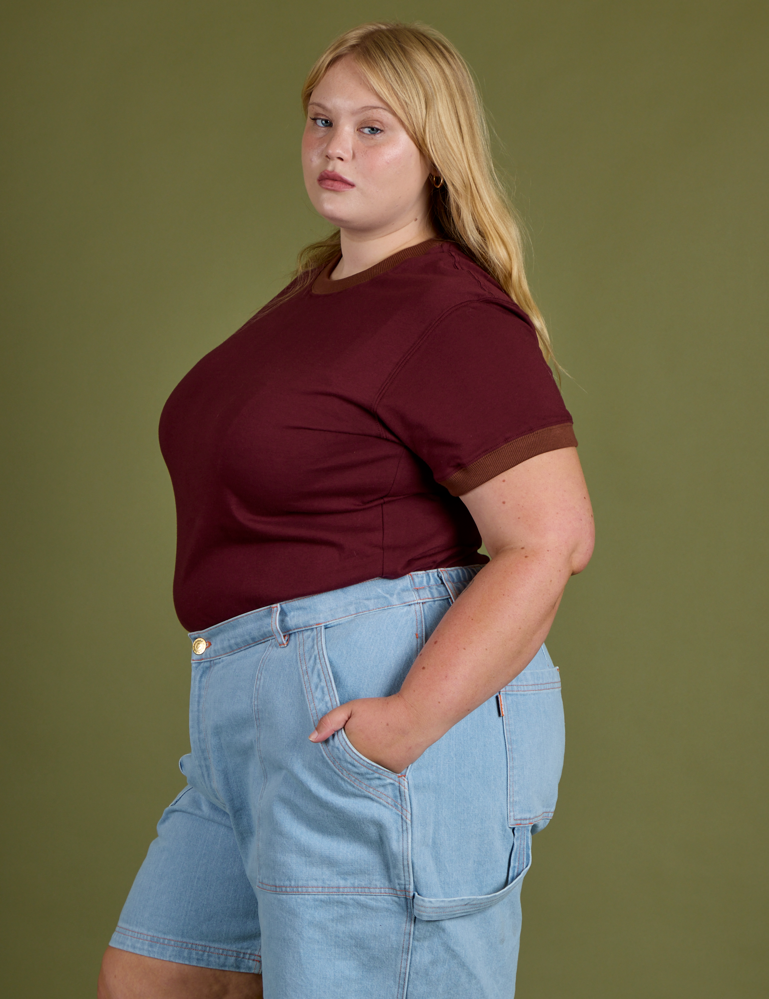 Vintage Ringer Tee - Red Wine