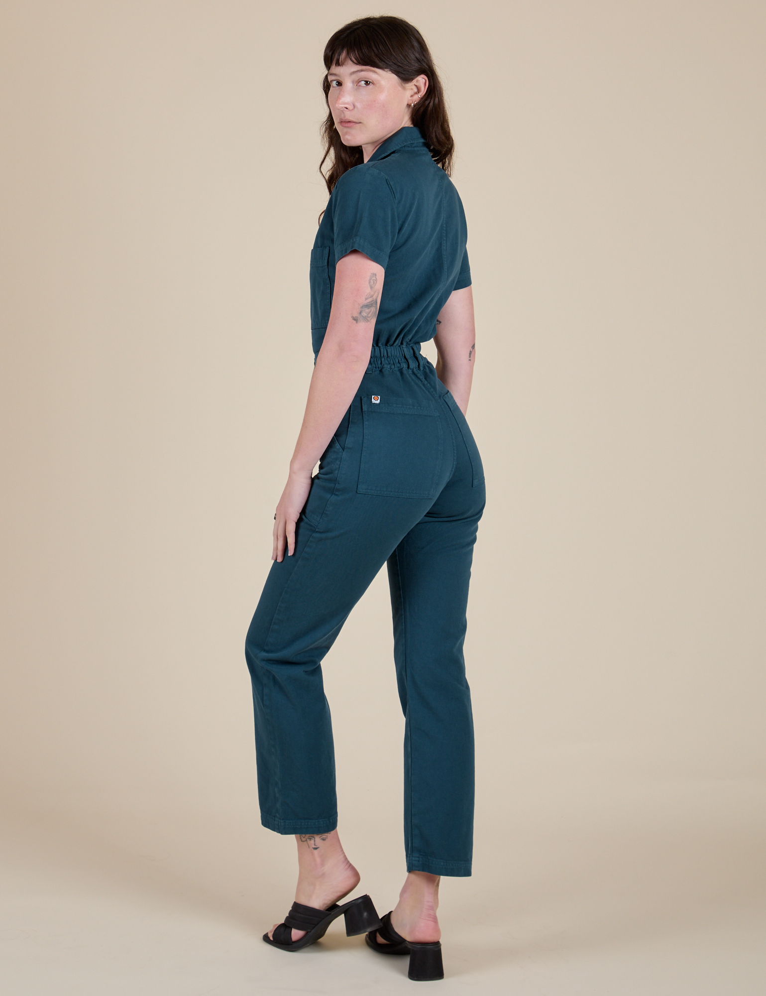 Short Sleeve Jumpsuit - Lagoon – BIG BUD PRESS