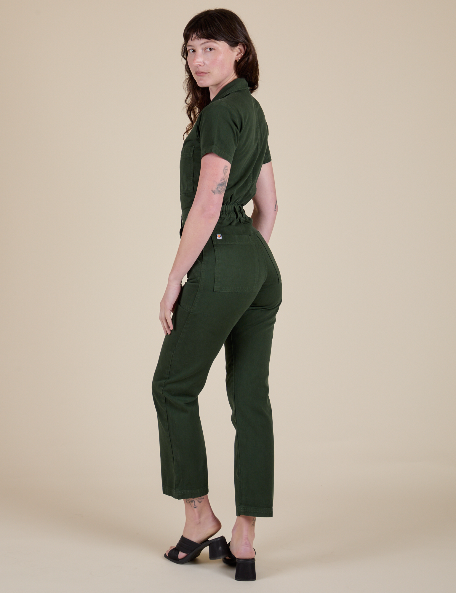 Short Sleeve Jumpsuit - Swamp Green – BIG BUD PRESS