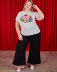 Juliet is wearing Sweet 4 U Organic Tee and black Bell Bottoms