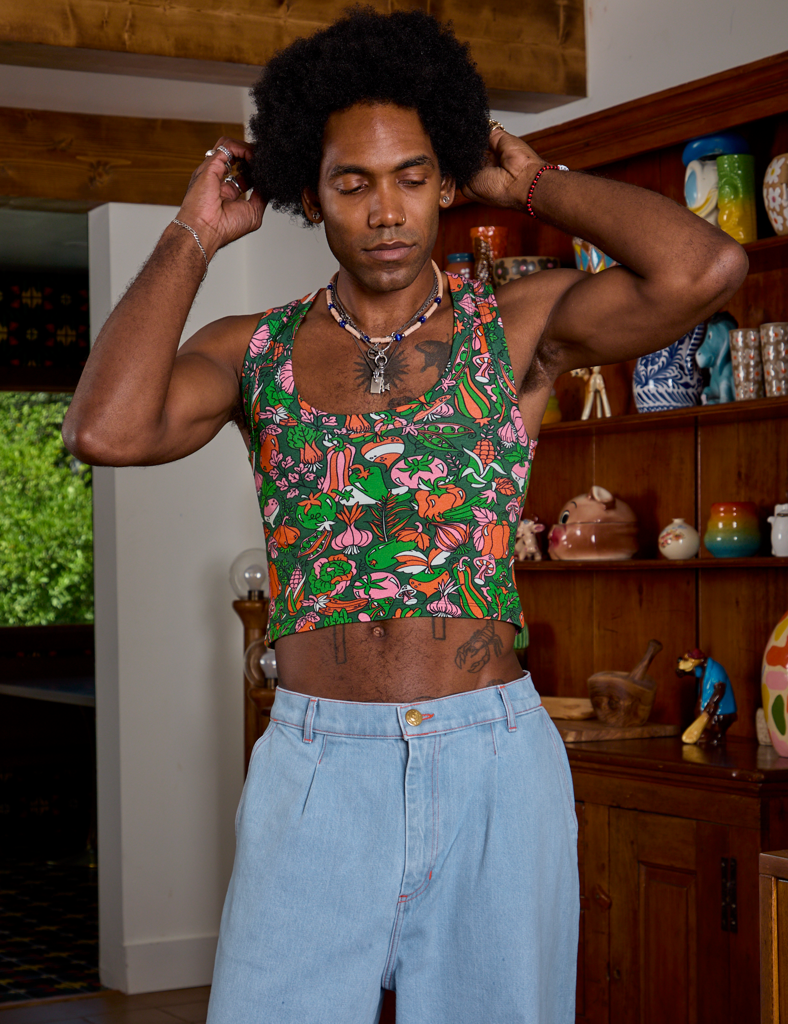 Cropped Tank Top in Kitchen Collection on Jerrod