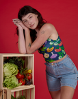 Cropped Tank - Veggie Village