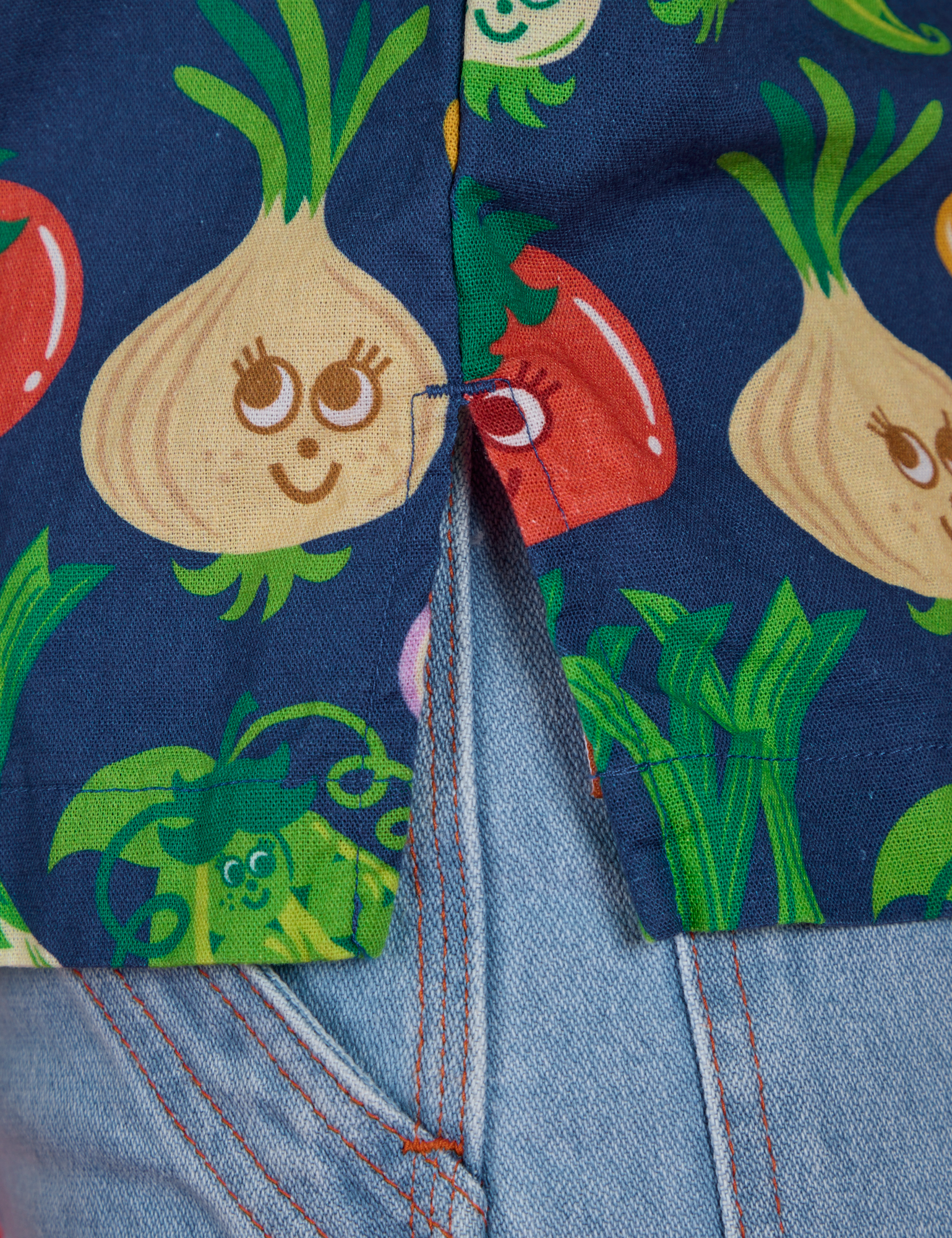 Veggie Village Pantry Button-Up