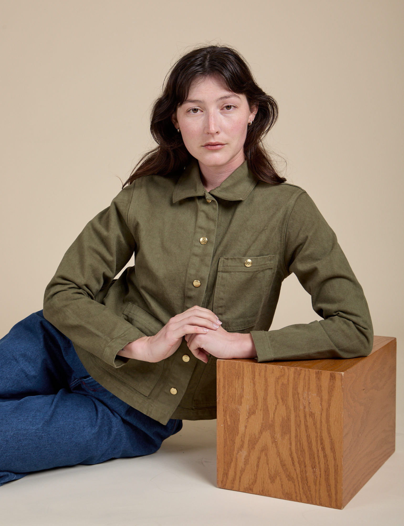 Denim Work Jacket - Surplus Green *FINAL SALE* BIG BUD PRESS Denim Work Jacket - Surplus Green *FINAL SALE* BIG BUD PRESS