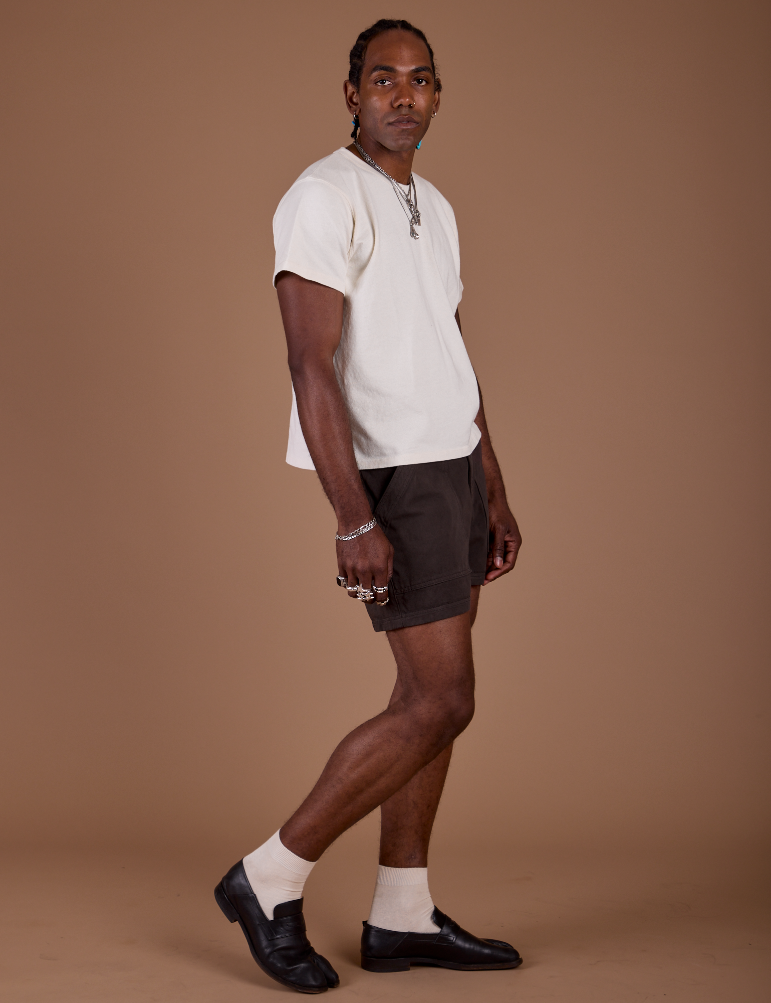 Classic Work Shorts - Espresso Brown
