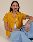 Pantry Button-Up in Mustard Yellow worn by Anthony